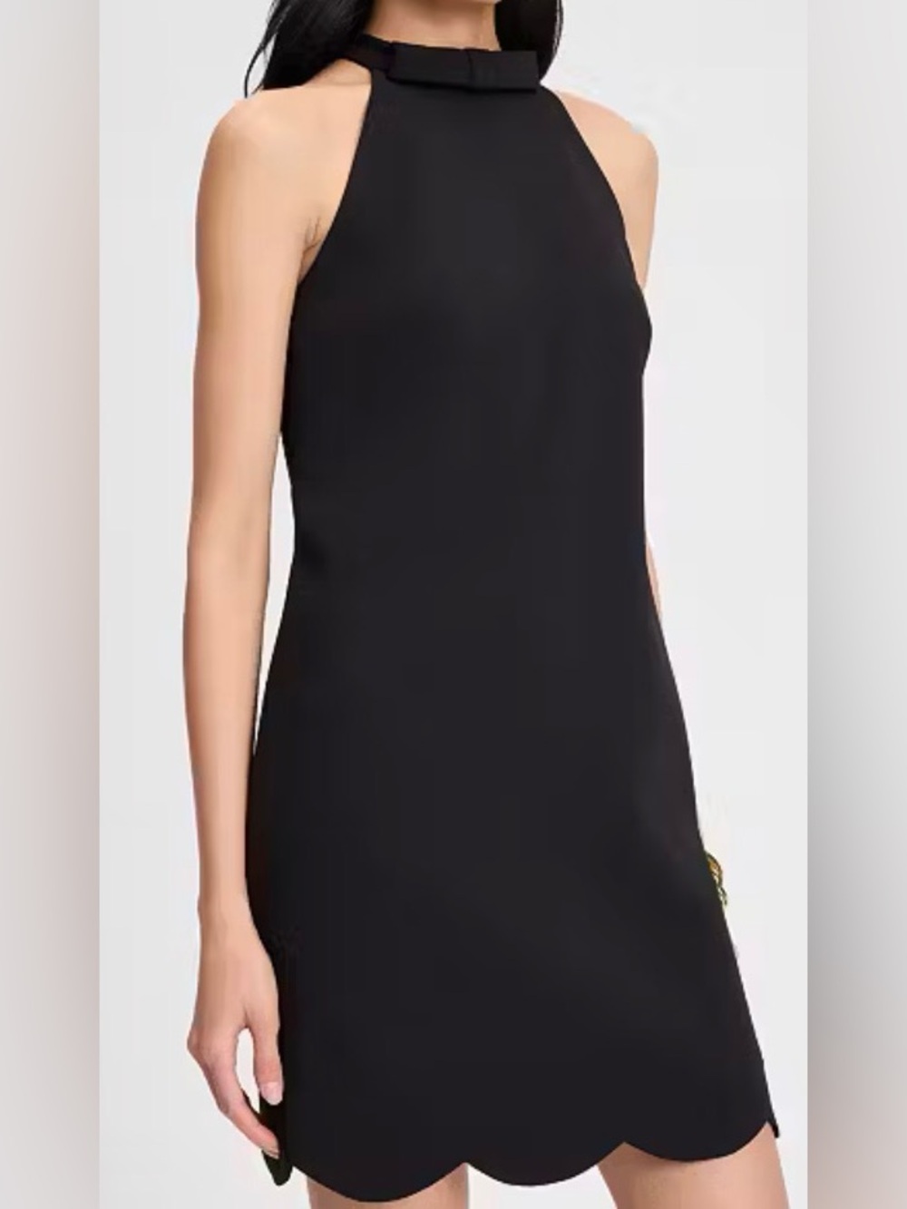kate spade size 2 scalloped hem halter mini dress — very Hepburn